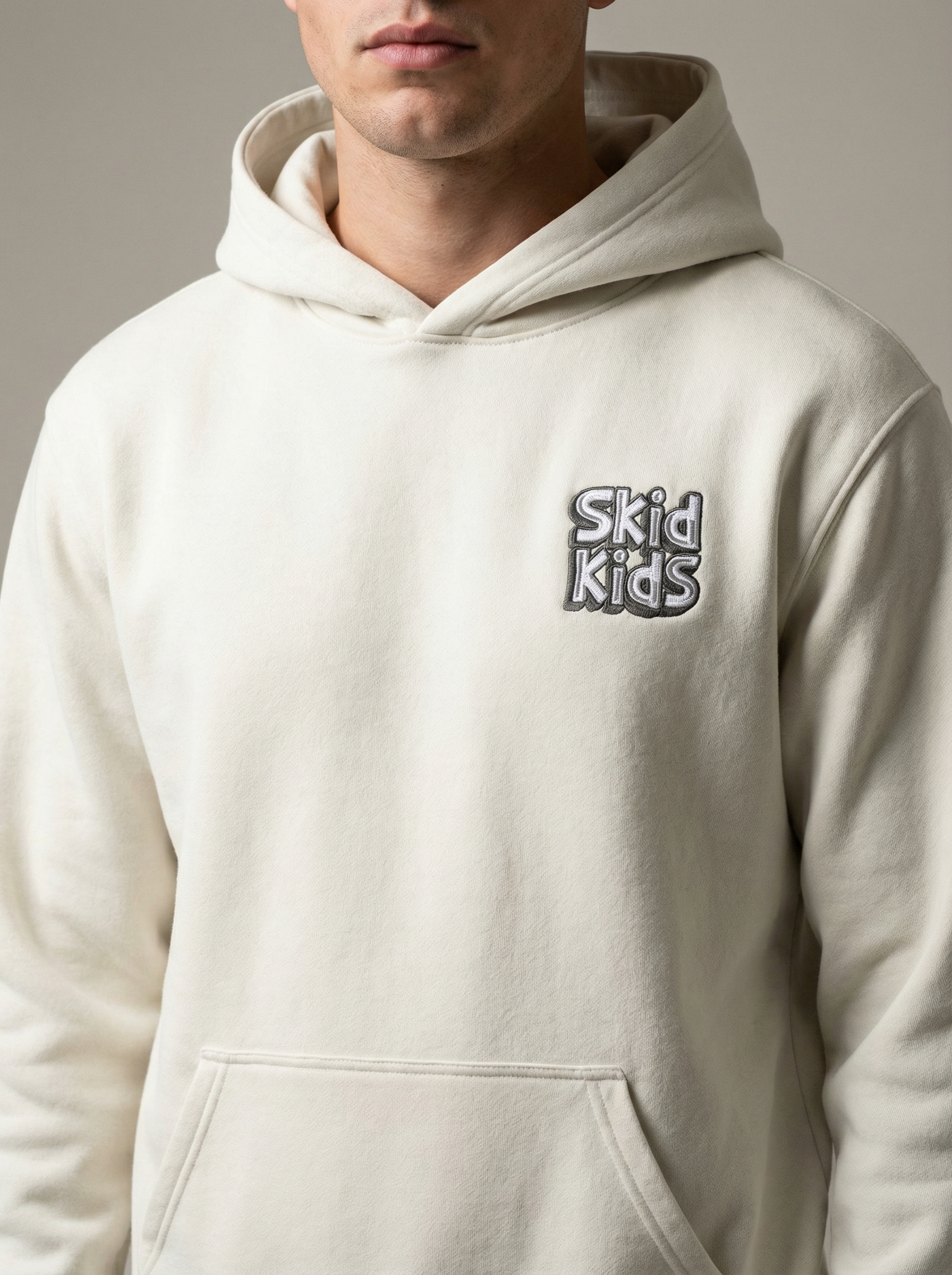 SKID KIDS HEAVY WEIGHT CREAM HOODIE – Blair Conklin